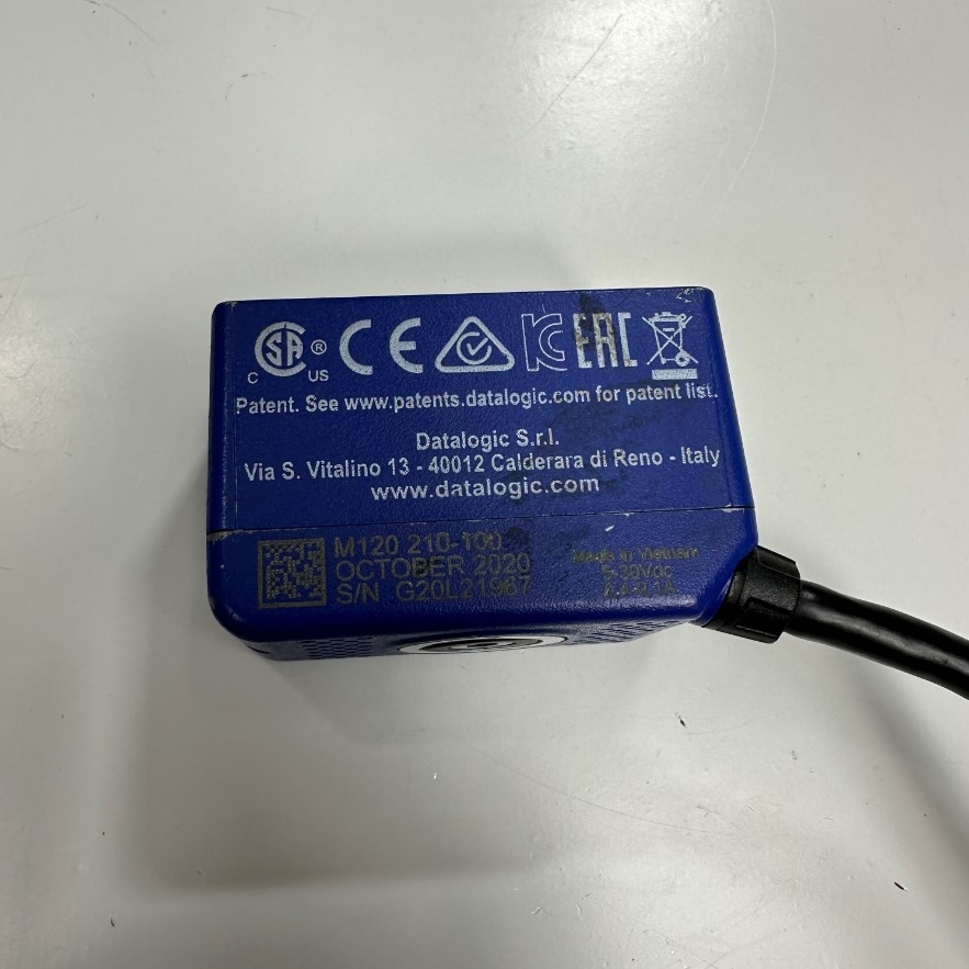 Datalogic M120 210-000 M120 210-100 Industrial Barcode Scanner Connector M12 17 Pin A-Code Male Hàng Đã Qua Sử Dụng