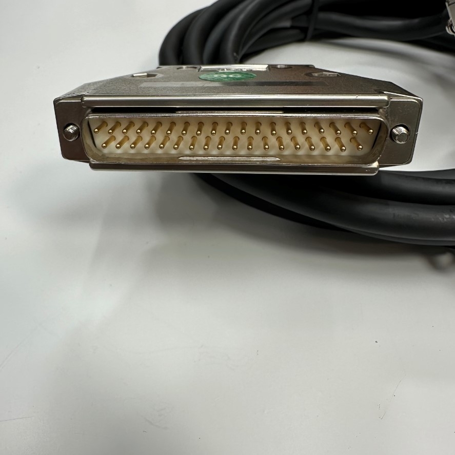 Cáp 3M 10ft Connector DDK 17J-37 DB37 Male to Male Serial Shielded Cable 28AWG E108683 OD Ø 8.0mm Black For ICP DAS CA-3720 Industrial Cable Connection