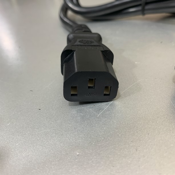 Dây Nguồn Máy Chủ WELL SHIN WS-002 WS-003 AC Power Cord C14 to C13 10A 250V 18AWG 3x1.0mm² H05VV-F Cable OD 7.8mm Length 1M For Server Dell HP and L2 L3 Switch Network Rack Mount