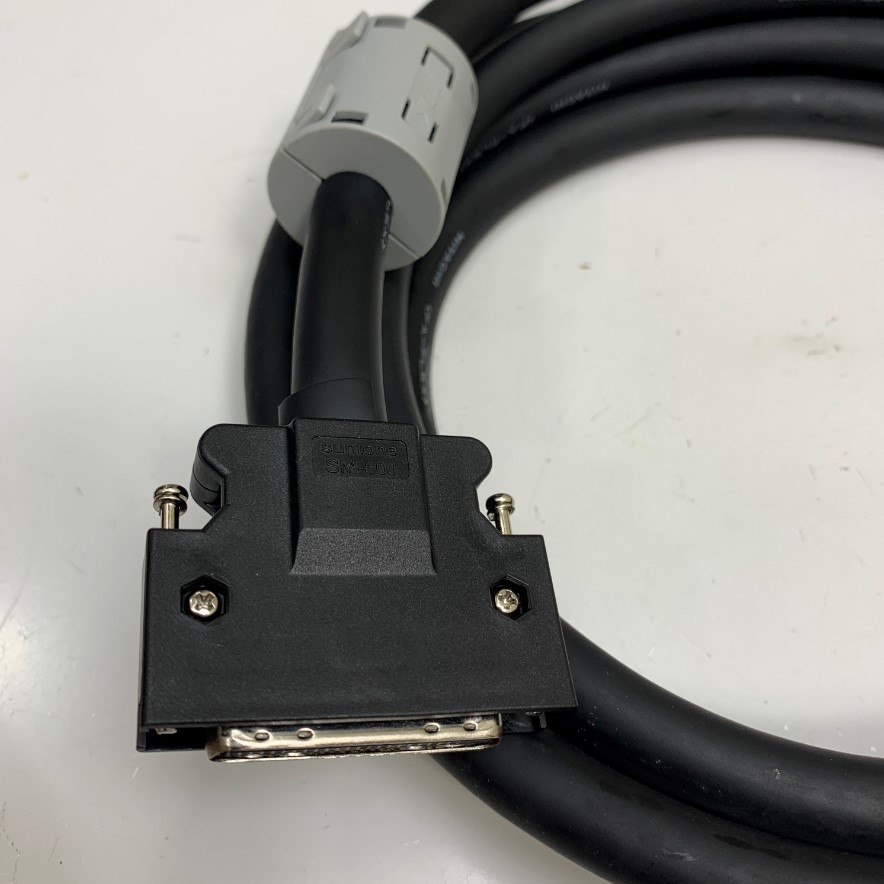 Cáp DV0P4360 Dài 7M 23ft Shielded Cable Connector MDR 50 Pin Male to 50 Core (50 x 0.2mm² OD 14mm) For Panasonic A5 A6 Series Servo Driver CN X4 50P Terminal with Control Cable