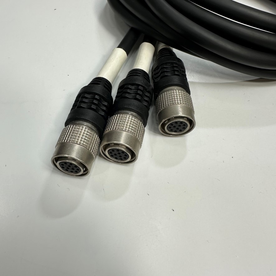 Cáp 1M 3.3ft MC/4-G2030T1-3CH-1N DB44 Plus 44 Pin Male to 3 Camera Hirose 12 Pin Female HR10A-10P-12S(73) Video Splitter Cable For CCD Machine Vision Camera Cable