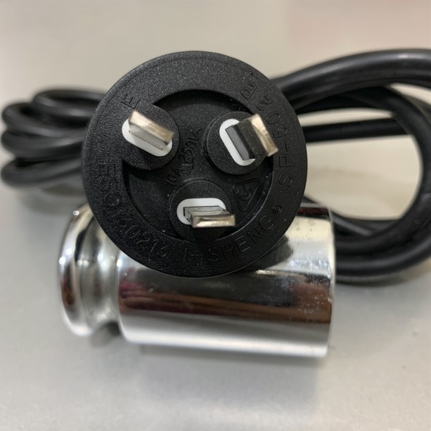 Dây Nguồn 3 Chân Dẹt Tam Giác Có Tiếp Địa I-SHENG SP-502B IS-14N AC Power Cord Australia & China GB2099 to C13 10A 250V 3Gx0.75mm² H05VV-F Cable OD 6.7mm Length 1.5M