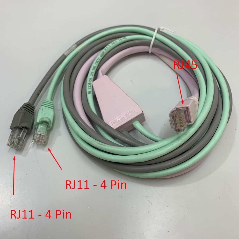 Cáp Điều Khiển Cisco Cable 37-0860-01 A0 WAN Cable SHDSL 10Ft Dài 3M