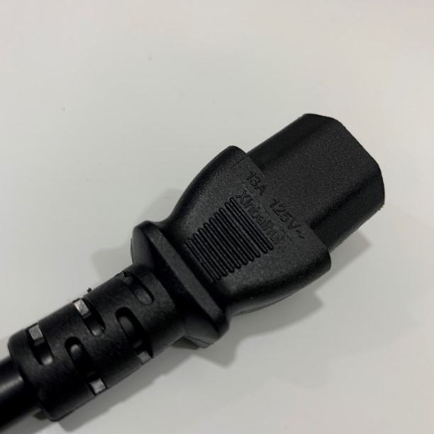 Dây Nguồn XINBAIHUI XBH-M31 XBH-C13 Chuẩn 2 Chân Dẹt NEMA 5-15P to C13 AC Power Cord 125V 13A 3x1.31mm² 16AWG H05VV-F Cable OD 8.4mm Length 1.5M