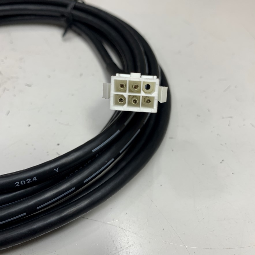 Cáp 20M 66ft MFECA0200EAM Cable Connector 55100-0670 SM 6 Pin 1394 to 6 Pin Male 4.2mm Pitch 2 Row Connector 172168-1 For Panasonic Industrial A4/A5 Servo Motor Encoder Cable
