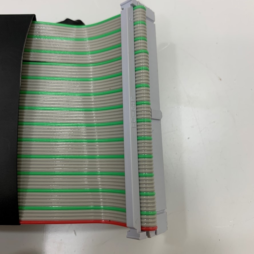 Cáp 64 Pin IDC 2.54mm Pitch Rainbow Wire Flat Ribbon Cable Heat Shrink Tubing Length 0.8M