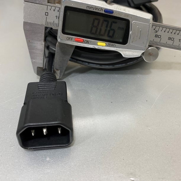Dây Nguồn CAB-C13-C14-2.1M Cisco Compatible Cabinet Jumper UL US 7ft Power Cord C14 to C13 10A 250V 3x1.04mm² 17AWG  Black Male to Female