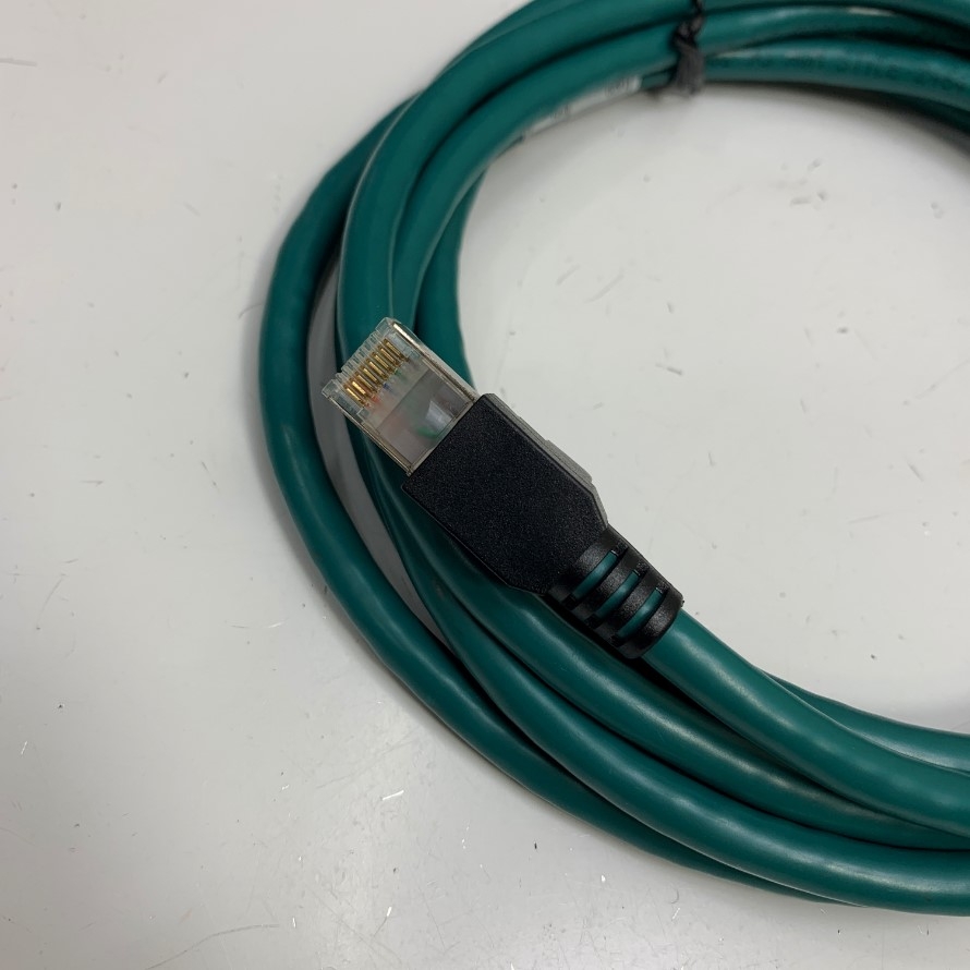 Cáp Truyền Dữ Liệu Mạng Công Nghiệp 3M 10ft Connector CAT6 Shielded RJ45 Ethernet to 8 Core Blue Cable For Gige Industrial Camera, Encoder, Robot, Bus Cable