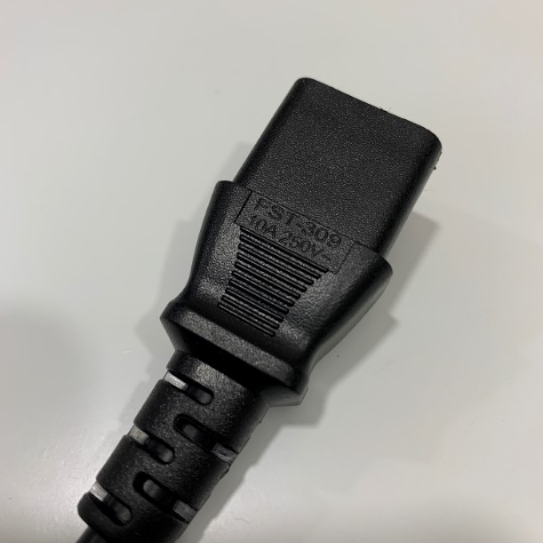 Dây Nguồn PangNgai FST-313 FST-309 C13 to C14 AC Power Cord 10A 250V 3x0.75mm² Cable OD 6.8mm Length 1.8M