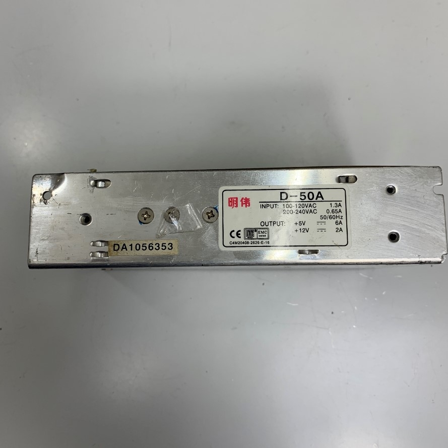 Nguồn Tổ Ong 5V 6A 12V 2A 50W D-50A C4M20408-2626-E-16 EMC Power Supply Input 110-220VAC 50/60Hz Hàng Original Theo Thiết Bị Đã Qua Sử Dụng