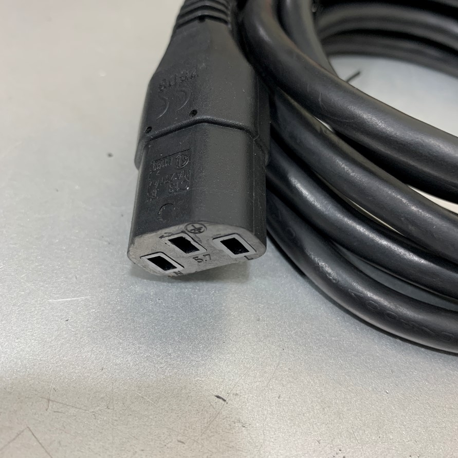 Dây Nguồn Cisco CAB-C13-C14-AC 8Ft Dài 2.5M AC Power Cord 10A 250V 18AWG 3x1.04mm² H05VV-F 75°C CSA SJT UL Cable OD 7.8mm in China