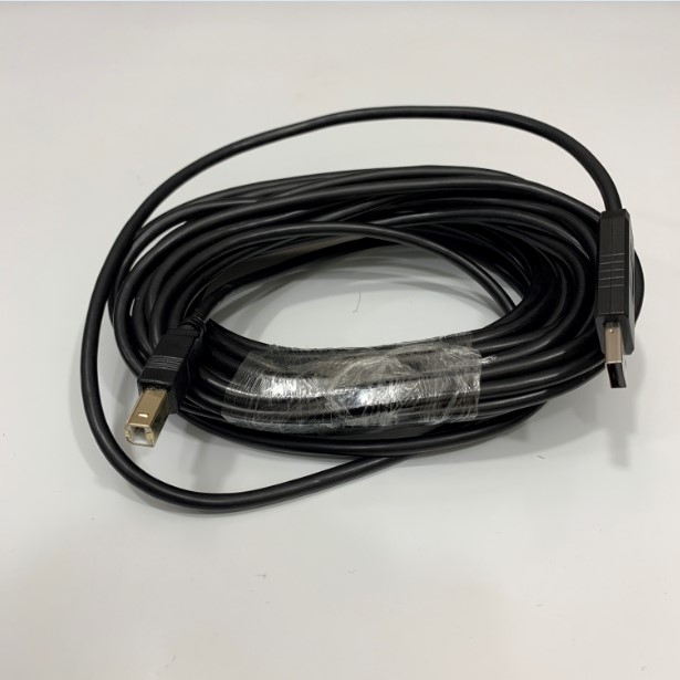 Cáp Lập Trình UC-PRG030-02A Kết Nối Delta HMI TP70P Series TP04P Series Với Computer Programming Cable USB Type A Male to Type B  Black Length 10M