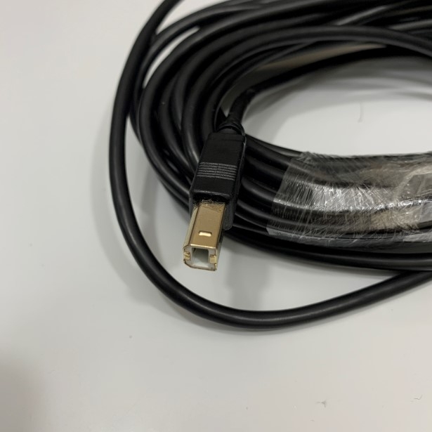 Cáp Lập Trình UC-PRG030-02A Kết Nối Delta HMI TP70P Series TP04P Series Với Computer Programming Cable USB Type A Male to Type B  Black Length 10M