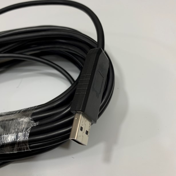 Cáp Lập Trình UC-PRG030-02A Kết Nối Delta HMI TP70P Series TP04P Series Với Computer Programming Cable USB Type A Male to Type B  Black Length 10M