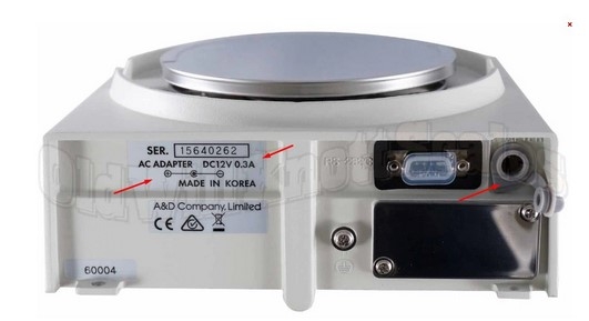 Adapter OEM A&D AX-TB248 12V 1A DVE + ---C--- - Connector Size 5.5mm x 2.1mm For Cân Điện Tử AND Precision Balances FX-CT FX-GD FX-i FX-iWP FZ-CT FZ-i Series