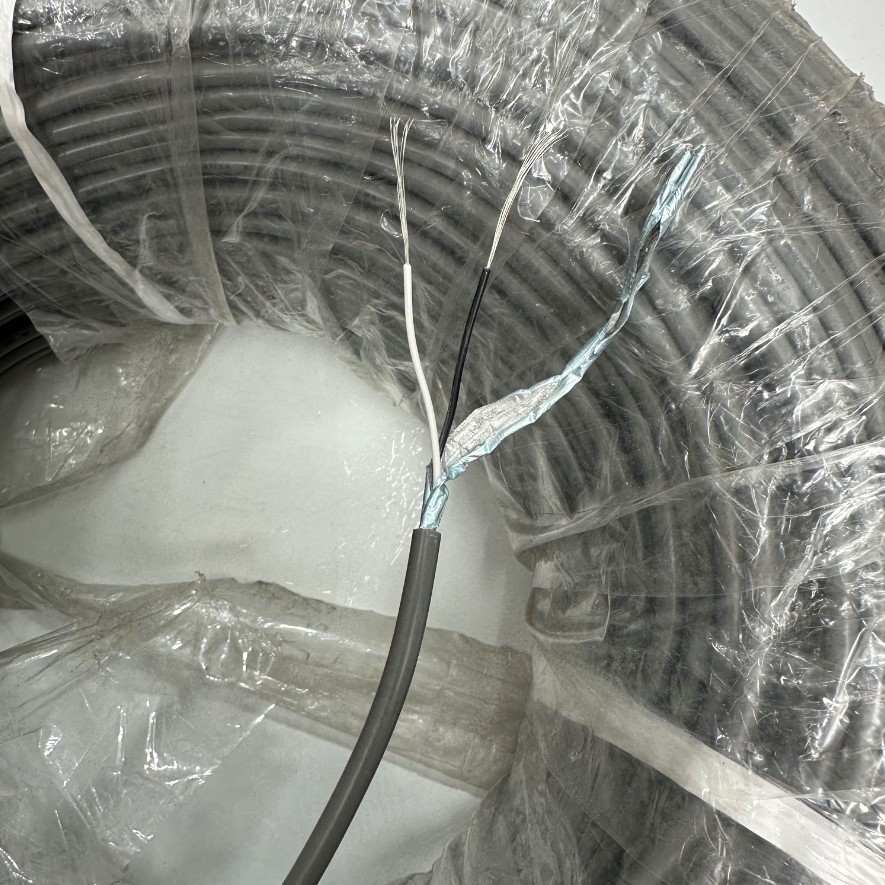 Cáp Điều Khiển SHIN HWA Shielded Aluminium Foil 300M 1000ft 2 Core x 0.25mm² Cable E97577 AWM 2464 24AWG 80°C 300V OD 5.0mm Grey For Industrial Power and I/O Data Control Cable RS422/RS485 Communication
