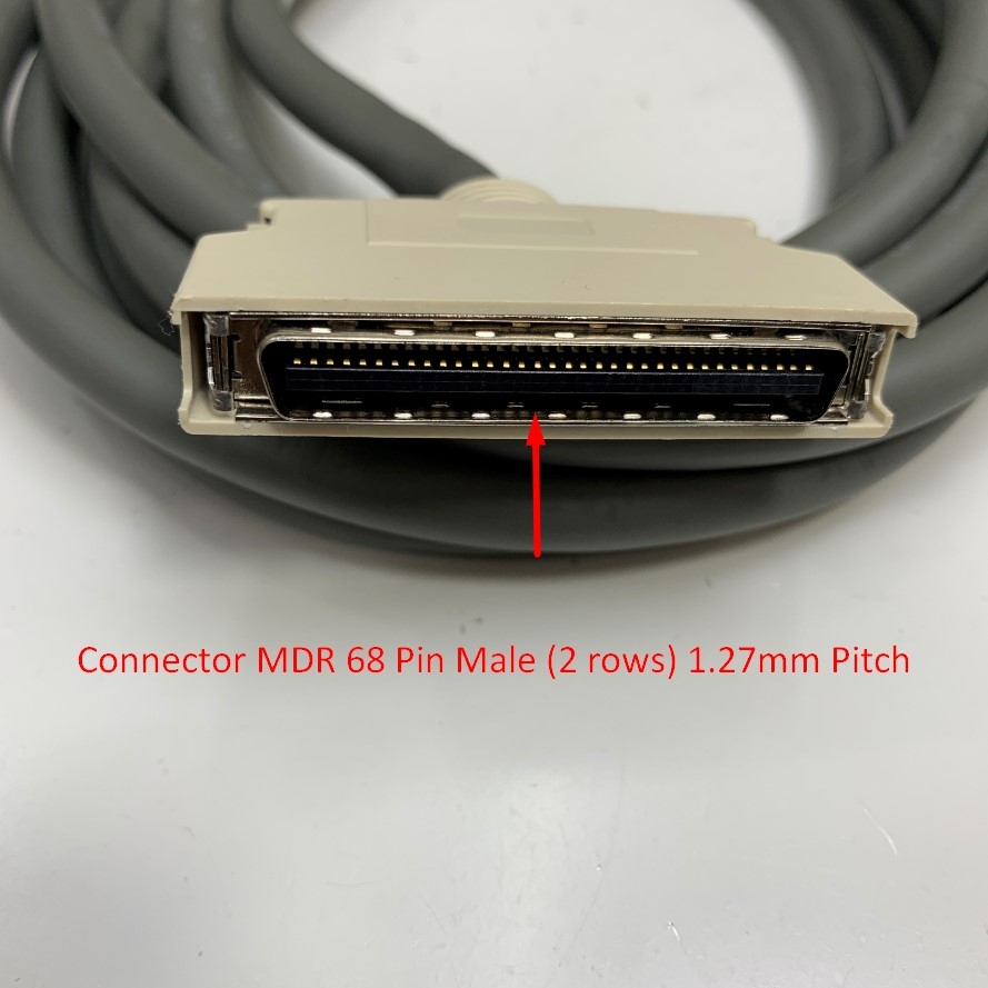 Cáp AIO Cable AJINEXTEK C6868-3TS Dài 3M 10ft Connector MDR 68 Pin Male to VHDCI 68 Pin Male Shielded Cable E97577 28AWG x 34P For ATX T68-PR witch AJINEXTEK Card Control