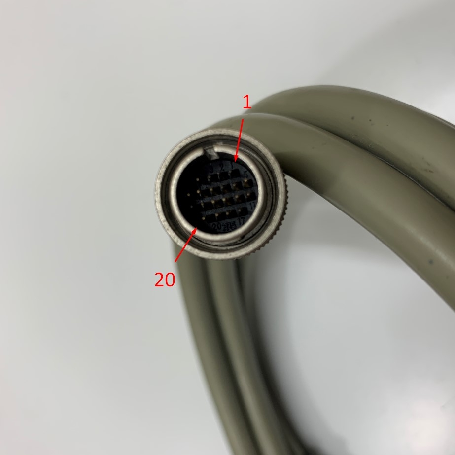 Cáp Anritsu Optical Power Sensor Cable Dài 2.2M Hirose HR10D-13P-20P 20 Pin Male to Male For MA9802A,MA9611A, MA9712A,MA9305B & ML910A