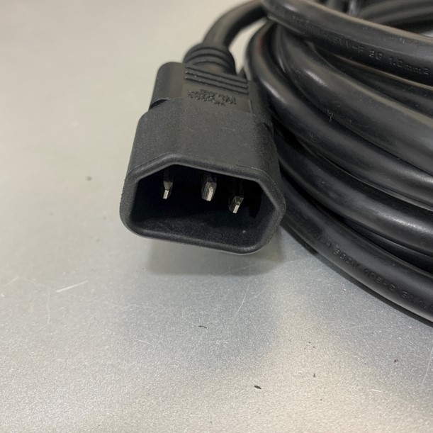 Dây Nguồn WELL SHIN WS-002 WS-003 AC Power Cord C14 to C13 10A 250V 3x1.04mm² E90165 LL57855 E115330 Cable OD 7.8mm Length 4.6M For Hệ Thống Máy Chủ Công Suất Cao