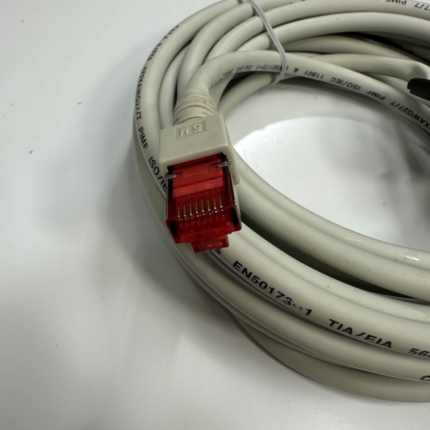 Cáp 5M 17ft S6-L-T00-3.0 CAT6 Shielded (S/FTP) Grey Cable RJ45 to DB9 Female For Inovance IS620P Series Servo 600P SV660N SV630P S6N S6F CN3 Port with Computer/HMI Communication Cable