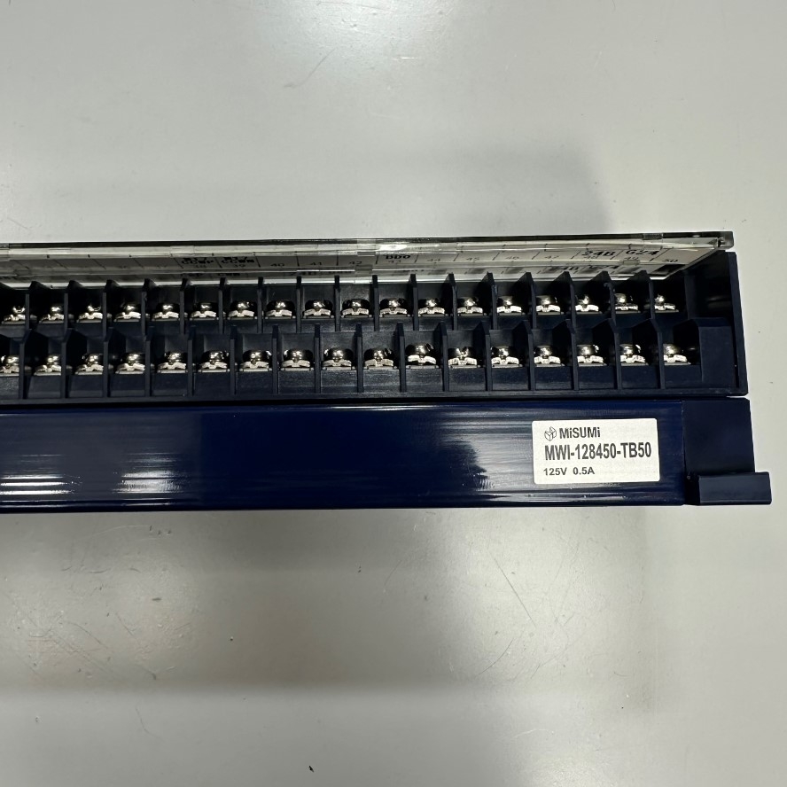 Cầu Đấu MISUMI MWI-128450-TB50 125V 0.5A Connector MDR 50 Pin Female Interface Terminal Block with 7mm pitch Screw Type