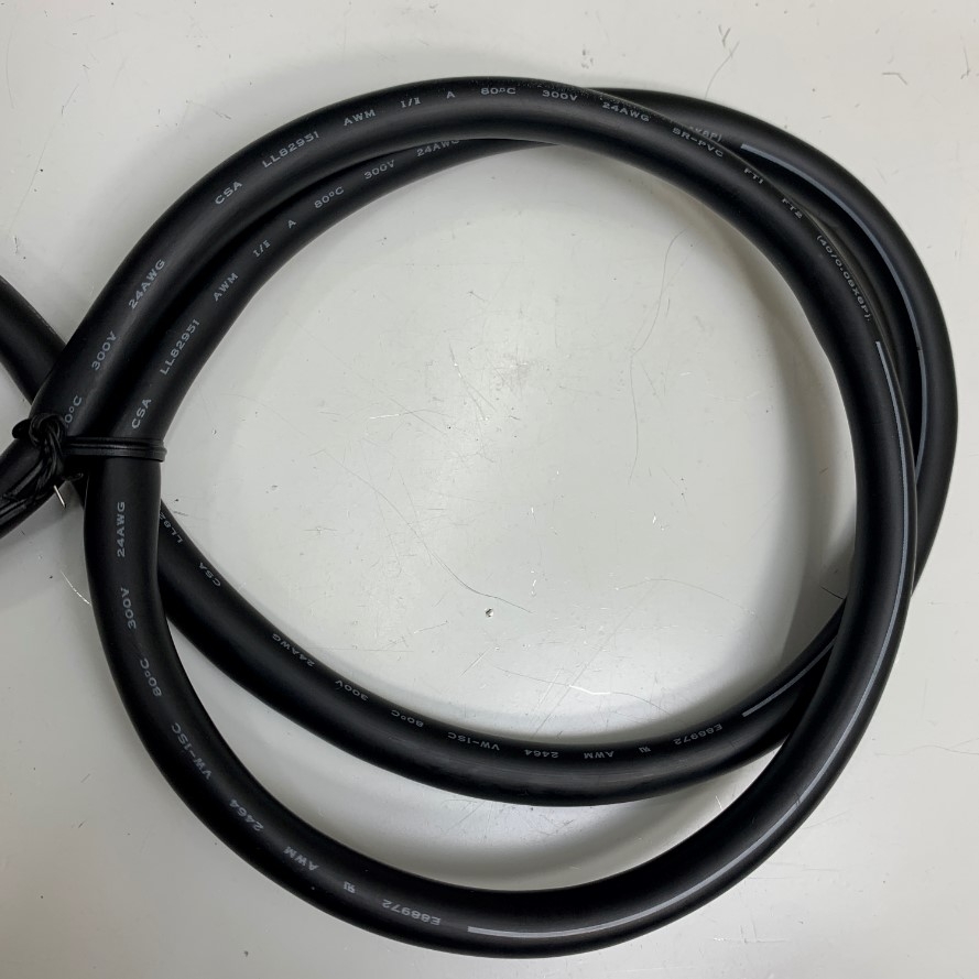 Cáp MDR 36 Pin Male to MDR 20 Pin Male Connector 3M With Latch Clip Dài 0.8M 2.7ft Shielded Cable 24AWG E88972 CSA LL82951 80°C 300V VW-1 OD 9.0mm For Servo Drive Industrial I/O