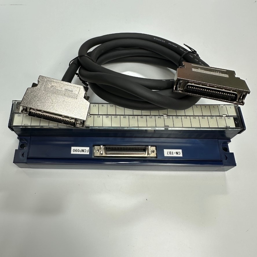 Bộ Cầu Đấu MISUMI MWI-128450-TB50 + Cable 1.5M 5ft MISUMI MWS-MDR50-HT50 MDR 50 Pin Male to Male For Servo Drive I/O Signal Interface Terminal Block