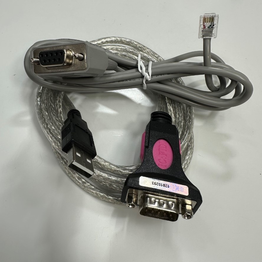 Cáp 3.5M 12ft EWA-RS03-USB FTDI Chip to RJ11/RJ12 6 Pin 6P6C For Harmonic Drive HA-800A Series witch Computer Data Communication