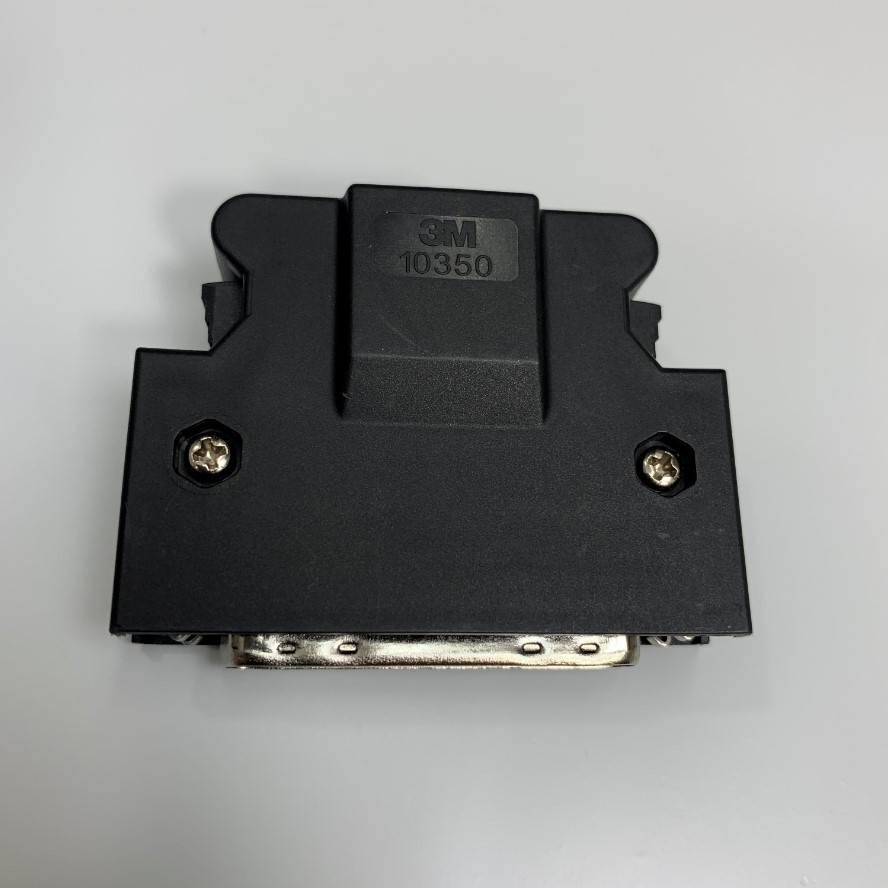Đầu Jack 3M 10150-3000PE SCSI MDR 50 Pin Male Pitch 1.27mm Gold Plated With Latch Clip For  Servo Driver Yaskawa Panasonic Mitsubishi Delta LS Electric Series Control I/O Interface Cable