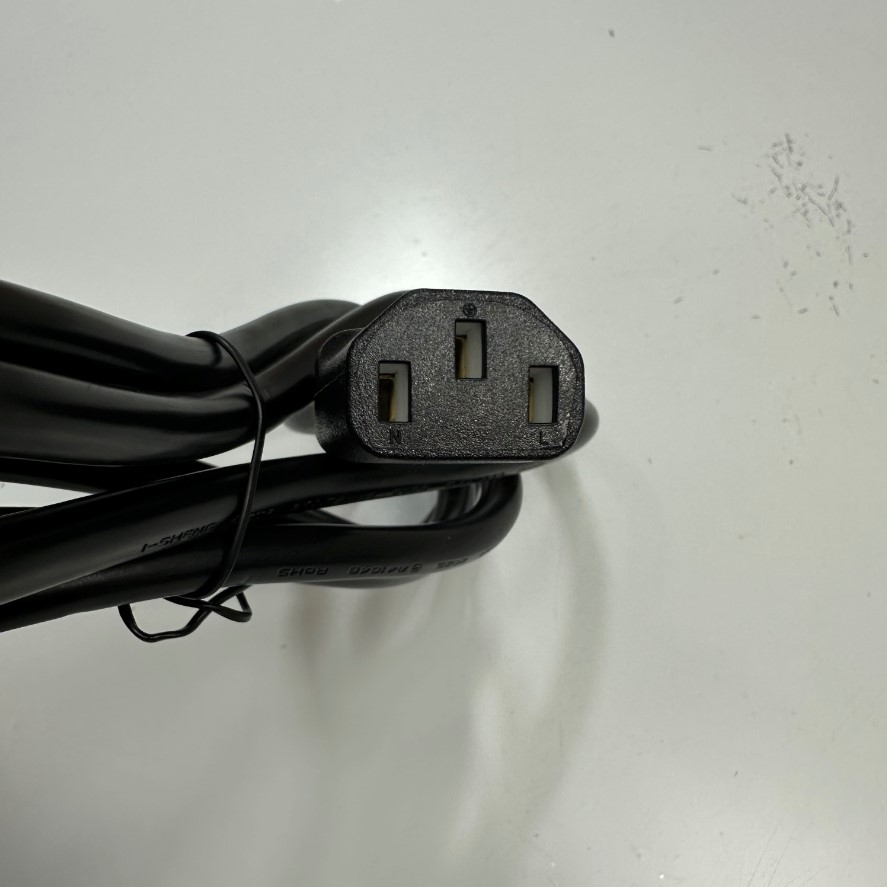 Dây Nguồn 1.5M 5ft I-Sheng IS-14N SP-305B AC Power Cord NEMA 5-15P to C13 7A 125V 18AWG 3x0.75mm² Cable For Computer, Industrial Power Cable