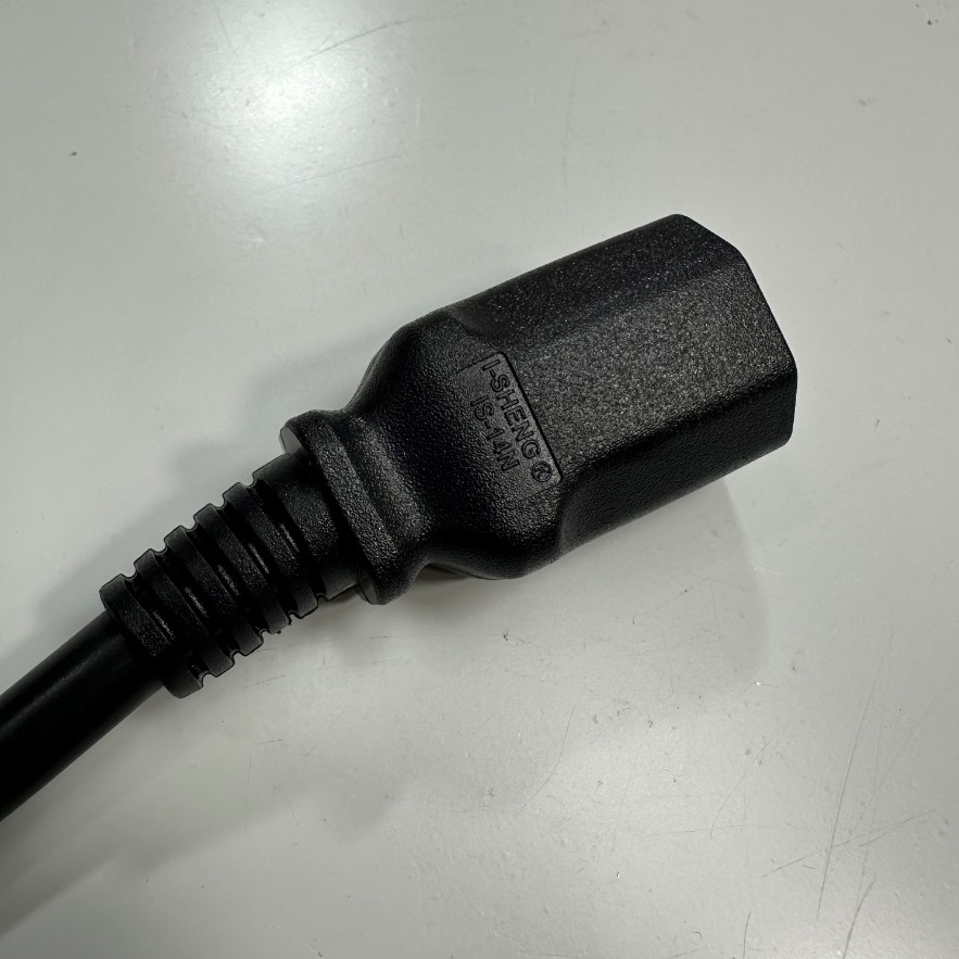 Dây Nguồn 1.5M 5ft I-Sheng IS-14N SP-305B AC Power Cord NEMA 5-15P to C13 7A 125V 18AWG 3x0.75mm² Cable For Computer, Industrial Power Cable