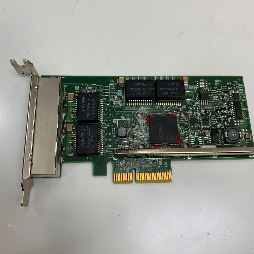 Card Mạng Dell Broadcom BCM95719A1904G Quad 4 Port Lan Gigabit Ethernet RJ45 Low Profile Half Bracket PCIe X4 0YGCV4 For Server, GigE Interface, Industrial Card Network