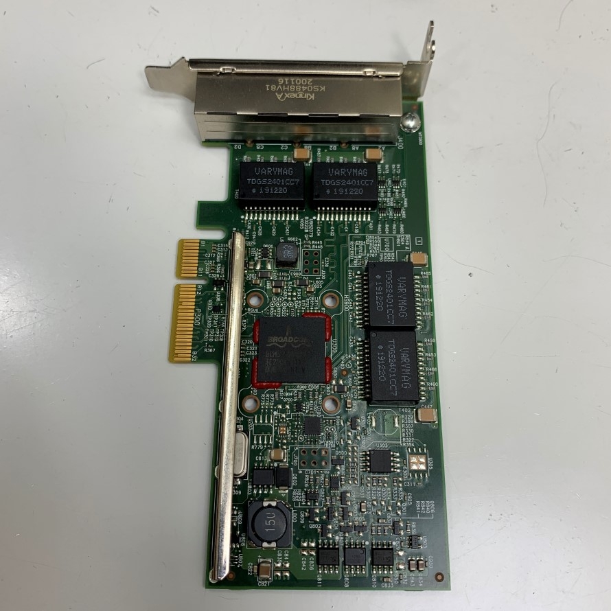 Card Mạng Dell Broadcom BCM95719A1904G Quad 4 Port Lan Gigabit Ethernet RJ45 Low Profile Half Bracket PCIe X4 0YGCV4 For Server, GigE Interface, Industrial Card Network