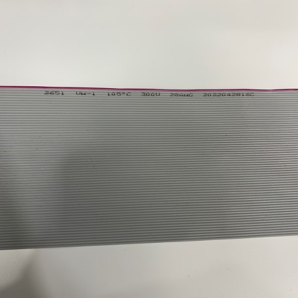 Cáp 64 Pin Flat Ribbon Cable 1.27mm Pitch 64 Way Unscreened 81.3mm Width 28AWG 300V Length 75M