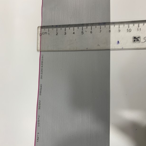 Cáp 64 Pin Flat Ribbon Cable 1.27mm Pitch 64 Way Unscreened 81.3mm Width 28AWG 300V Length 25M