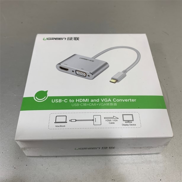 Cáp Chuyển Đổi Tín Hiệu Type-C to VGA + HDMI 4K HD Adapter Converter Chính Hãng UGREEN 50317