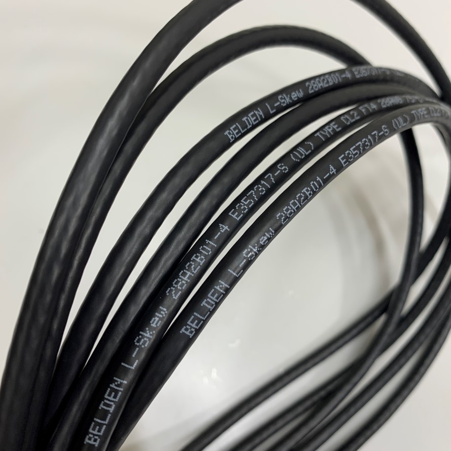 Cáp Điều Khiển Dài 3M 10ft 8 Core x 0.4mm Cable Shielded BELDEN L-Skew 28A2B01-4 E357317-S (UL) 80°C 30V OD 5.5mm up to 10GHz For Lan Network, Camera industrial, Encoder, Robot, Cable