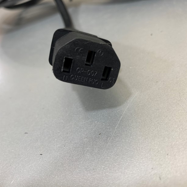 Dây Nguồn QUEEN PUO QP-006 QP-007 European Schuko Power Cord CEE 7/7 to IEC320 C13 10A 250V 3x1.0mm² H05VV-F Cable OD 7.1mm Length 2.6M For Tủ Điện Công Nghiệp