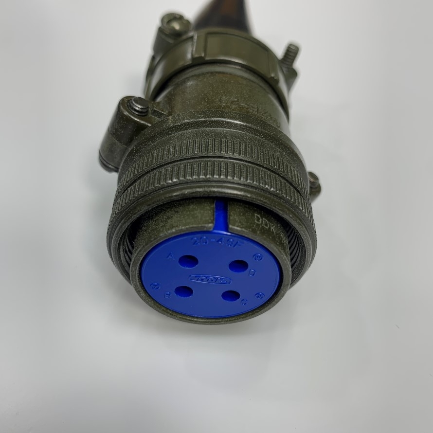 Đầu Jack Original FUJIKURA DDK 20-4SF 4 Pin Female Circular MIL Connector MS3057-12A Plug 4 Way Socket Servo Motor Power Cable