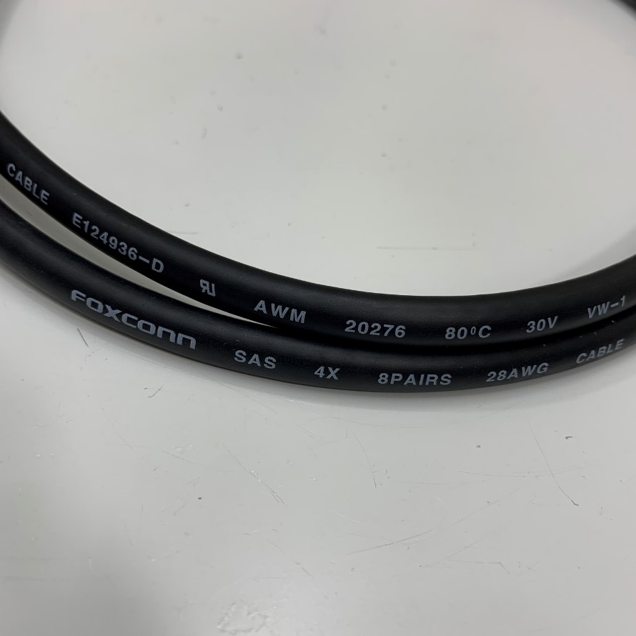 Cáp Điều Khiển Dài 2M 6.5ft 16 Core x 0.4mm Cable Shielded FOXCONN 8 PAIR 28AWG 80°C 30V OD 8.0mm up to 10GHz For Lan Network, Camera industrial, Encoder, Robot, Cable