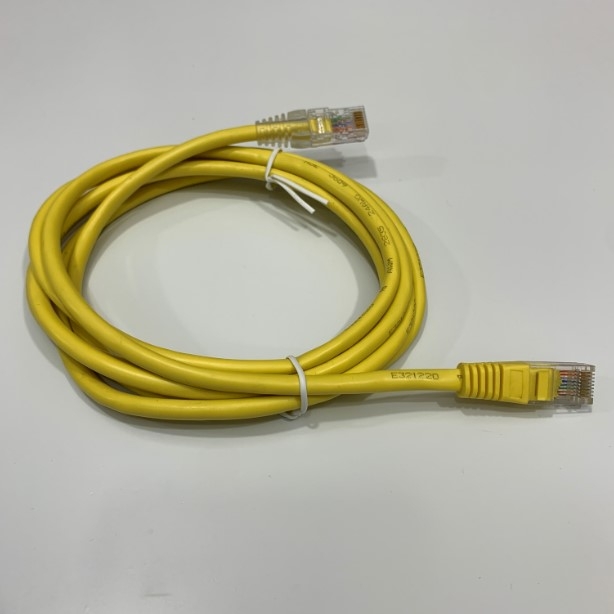 Dây Nhẩy Chuẩn Chéo Yellow 2 Meter U/UTP CAT5E Patch Cable Cross With RJ45 Connectors