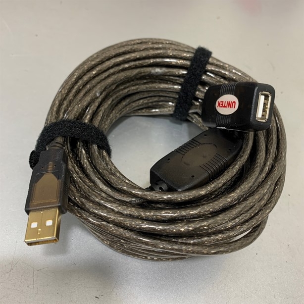 Cáp Nối Dài USB Có IC USB 2.0 A Male to A Female Extension IC Chipset Cable Chính Hãng Unitek U-265 Length 15M For Truyền Hình Ảnh Từ Camera Đến Máy Tính Hoặc Máy Chiếu