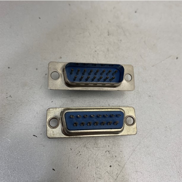 Rắc Hàn Cổng DSUB DB-15-SP 15 Pin Male D-Sub 2 Row Chassis Mount Solder Connector Plug DB15 Connector Và Vỏ Ốp