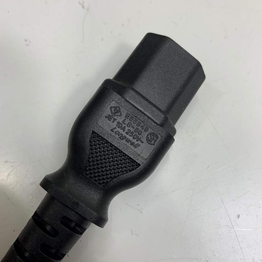 Dây Nguồn Cabinet Jumper Power Cord Cisco CAB-C13-C14-2M Dài 2M 6.5ft 10A 250V 17AWG 3x1.04mm² 105°C Cable OD 7.2mm Longwell For Cisco Catalyst Switch, HPE Switch witch UPS PDU Cabinet