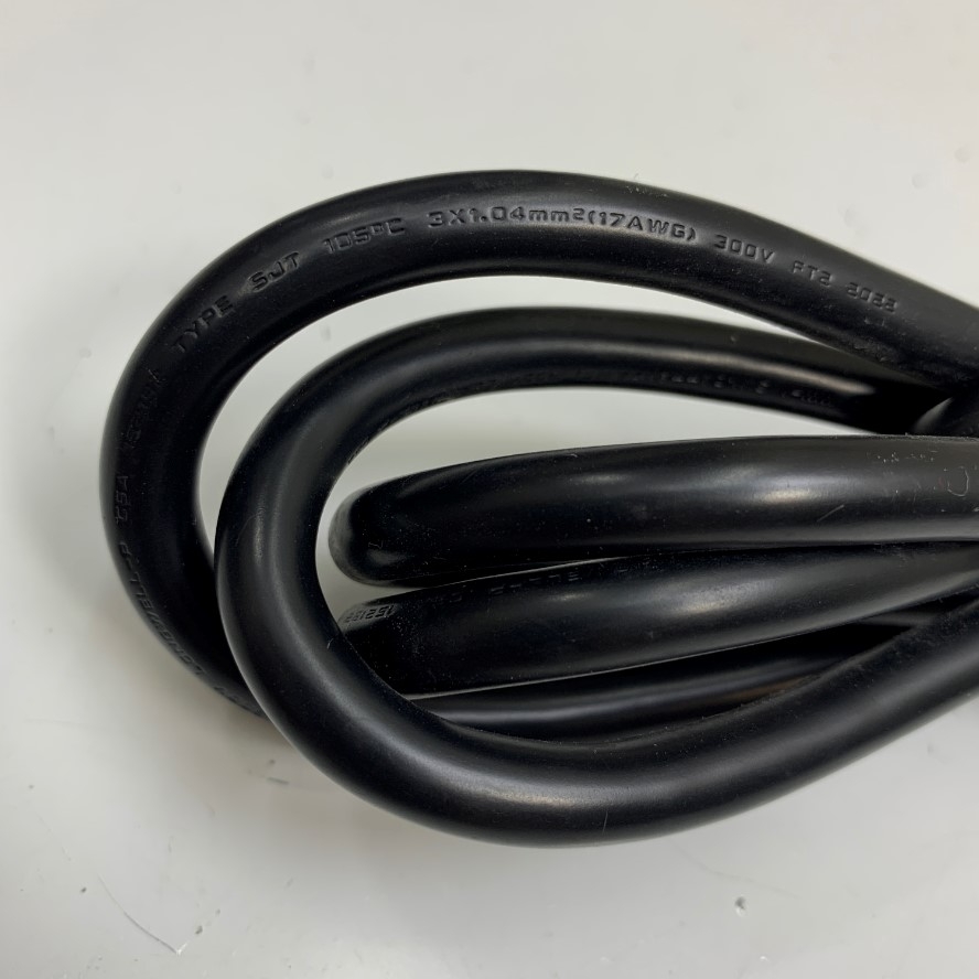 Dây Nguồn Cabinet Jumper Power Cord Cisco CAB-C13-C14-2M Dài 2M 6.5ft 10A 250V 17AWG 3x1.04mm² 105°C Cable OD 7.2mm Longwell For Cisco Catalyst Switch, HPE Switch witch UPS PDU Cabinet