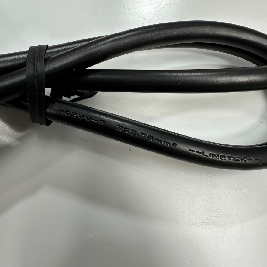 Dây Nguồn 1M 3.3ft LINETEK LP-30C LS-15 AC Power Cord NEMA 5-15P to C5 10A - 2.5A 250V 18AWG 3x0.75mm² Cable For Computer Laptop, Industrial Power Cord