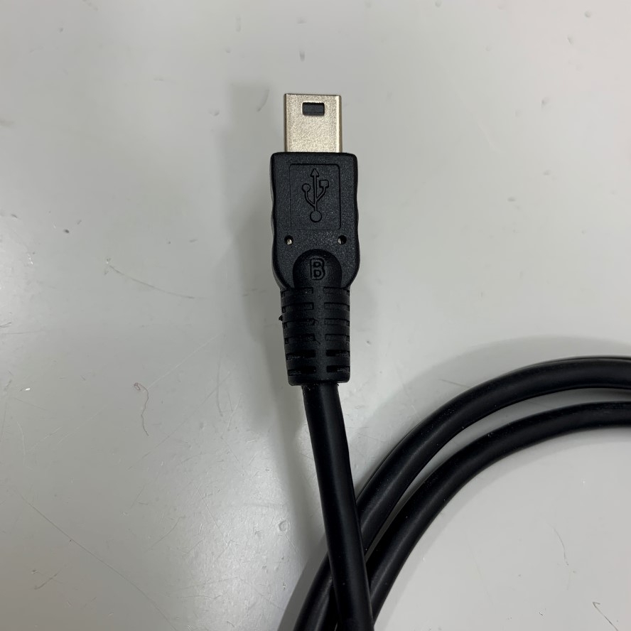 Cáp Lập Trình BMXXCAUSBH018 Dài 1.3M 4.3ft USB Data Transfer Cable Shielded E229586 AWM 20379 VW-1 USB Type A Male to Mini B 5 Pin Male For HMI Schneider HMIGXU Series