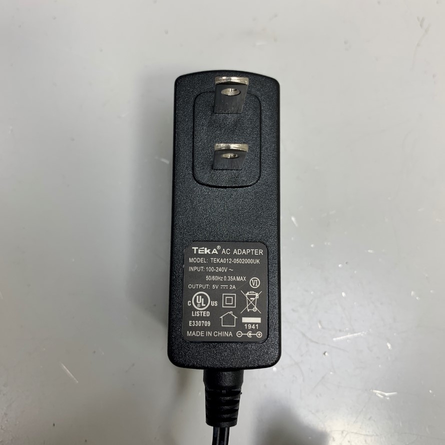Adapter 5V 2A TEKA US Plug Connector Tip Size 5.5mm x 2.5mm For Máy Đo Màu Jin Zhun JZ-610 High Precision Colorimeter 4mm/8mm