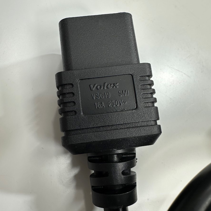 Dây Nguồn 2.7M 9ft Volex VSC19 VAC20S AC Power Cord IEC320 C19 to C20 16A 250V 14AWG 3x1.5mm² Cable For PDU UPS witch Server Computer