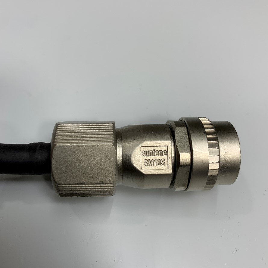 Cáp 0.4M 1.3ft Connector Suntone SM10-SP10S-M 10 Pin Female to 10 Core Open End For Encoder Servo Drive Motor Mitsubishi, Yaskawa Cable